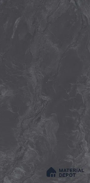 Marble Floor & Wall Tile TL 11073 Noir Cascade | 4 ft x 2 ft Glossy Finish Vitrified Tile - 9 mm | Suitable For Living Room, Bedroom, Bathroom