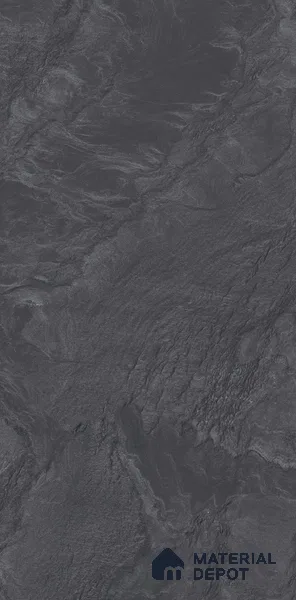Marble Floor & Wall Tile TL 11073 Noir Cascade | 4 ft x 2 ft Glossy Finish Vitrified Tile - 9 mm | Suitable For Living Room, Bedroom, Bathroom