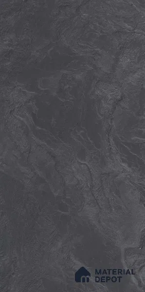 Marble Floor & Wall Tile TL 11073 Noir Cascade | 4 ft x 2 ft Glossy Finish Vitrified Tile - 9 mm | Suitable For Living Room, Bedroom, Bathroom