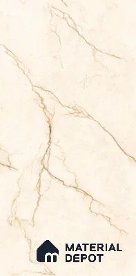 Marble Wall & Floor Tile TL 11035 Sienna Crest | 4 ft x 2 ft Glossy Finish Vitrified Tile - 9 mm | 4 Random Design | Suitable For Living Room, Bedroom, Bathroom