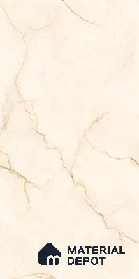 Marble Wall & Floor Tile TL 11035 Sienna Crest | 4 ft x 2 ft Glossy Finish Vitrified Tile - 9 mm | 4 Random Design | Suitable For Living Room, Bedroom, Bathroom
