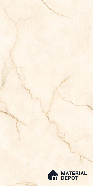Marble Wall & Floor Tile TL 11035 Sienna Crest | 4 ft x 2 ft Glossy Finish Vitrified Tile - 9 mm | 4 Random Design | Suitable For Living Room, Bedroom, Bathroom