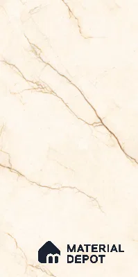Marble Wall & Floor Tile TL 11035 Sienna Crest | 4 ft x 2 ft Glossy Finish Vitrified Tile - 9 mm | 4 Random Design | Suitable For Living Room, Bedroom, Bathroom