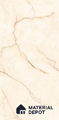 Marble Wall & Floor Tile TL 11035 Sienna Crest | 4 ft x 2 ft Glossy Finish Vitrified Tile - 9 mm | 4 Random Design | Suitable For Living Room, Bedroom, Bathroom