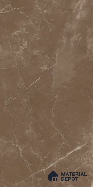 Marble Wall & Floor Tile TL 11048 Umber Cascade | 4 ft x 2 ft Carving Finish Vitrified Tile - 9 mm | 5 Random Design | Suitable For Living Room, Bedroom, Bathroom