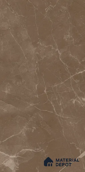 Marble Wall & Floor Tile TL 11048 Umber Cascade | 4 ft x 2 ft Carving Finish Vitrified Tile - 9 mm | 5 Random Design | Suitable For Living Room, Bedroom, Bathroom