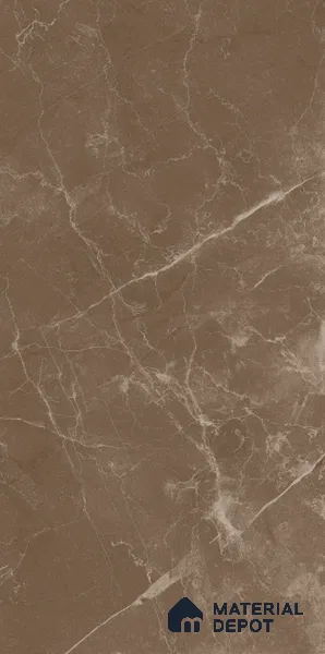 Marble Wall & Floor Tile TL 11048 Umber Cascade | 4 ft x 2 ft Carving Finish Vitrified Tile - 9 mm | 5 Random Design | Suitable For Living Room, Bedroom, Bathroom
