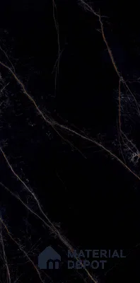 Marble Wall & Floor Tile TL 11039 Noir Ember | 4 ft x 2 ft High Glossy Finish Vitrified Tile - 9 mm | 4 Random Design | Suitable For Living Room, Bedroom, Bathroom