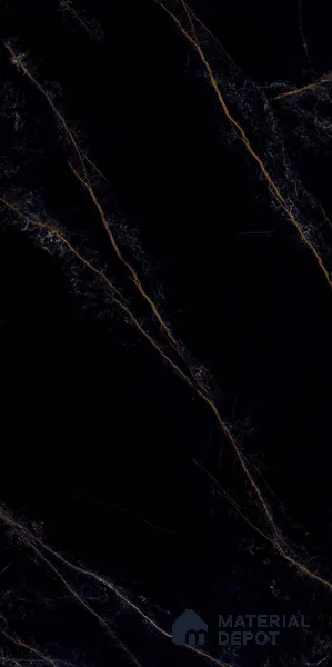 Marble Wall & Floor Tile TL 11039 Noir Ember | 4 ft x 2 ft High Glossy Finish Vitrified Tile - 9 mm | 4 Random Design | Suitable For Living Room, Bedroom, Bathroom