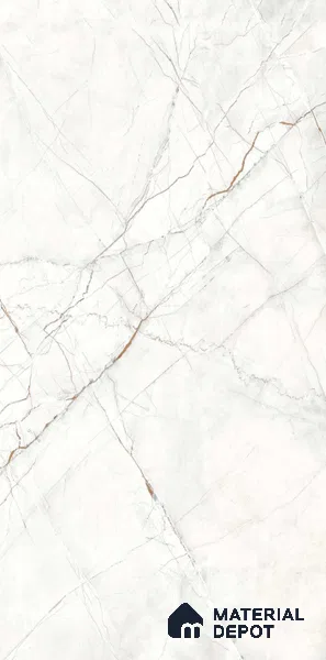 Marble Floor & Wall Tile TL 11060 Alpine Strata | 4 ft x 2 ft Carving Finish Vitrified Tile - 9 mm | 3 Random Design | Suitable For Living Room, Bedroom, Bathroom