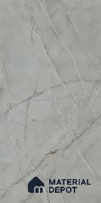 Marble Floor & Wall Tile TL 11061 Argento Stria | 4 ft x 2 ft Carving Finish Vitrified Tile - 9 mm | 3 Random Design | Suitable For Living Room, Bedroom, Bathroom
