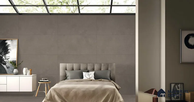 Plain Floor & Wall Tile TL 11078 Umber Forge | 4 ft x 2 ft Matte Finish Vitrified Tile - 9 mm | Suitable For Living Room, Bedroom, Bathroom