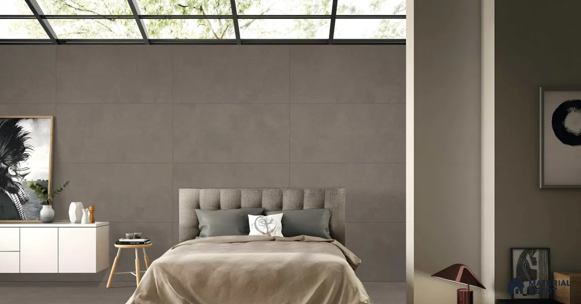 Plain Floor & Wall Tile TL 11078 Umber Forge | 4 ft x 2 ft Matte Finish Vitrified Tile - 9 mm | Suitable For Living Room, Bedroom, Bathroom