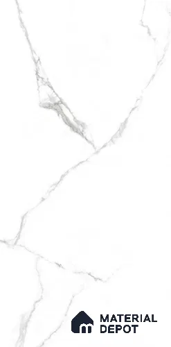 Marble Wall & Floor Tile TL 11029 White 4 ft x 2 ft Glossy Finish Vitrified Tile - 9 mm | 10 Random Designs | Suitable For Living Room, Bedroom, Dining
