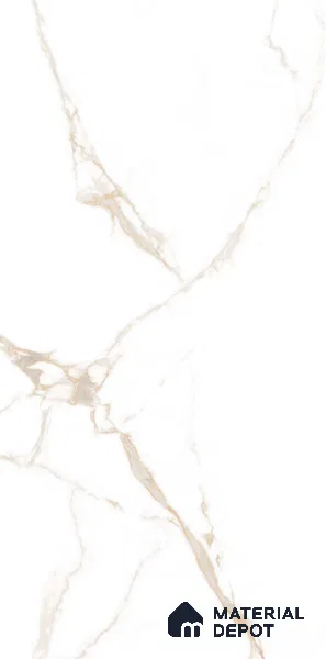 Marble Wall & Floor Tile TL 11030 Auric Cascade | 4 ft x 2 ft Glossy Finish Vitrified Tile - 9 mm | 10 Random Design | Suitable For Living Room, Bedroom, Bathroom