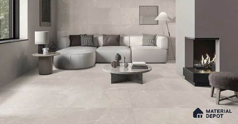 Marble Wall & Floor Tile TL 11033 Sierra Veil | 4 ft x 2 ft Carving Finish Vitrified Tile - 9 mm | 6 Random Design | Suitable For Living Room, Bedroom, Bathroom