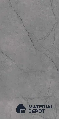Marble Floor & Wall Tile TL 11050 Graphite Rift | 4 ft x 2 ft Carving Finish Vitrified Tile - 9 mm | 6 Random Design | Suitable For Living Room, Bedroom, Bathroom