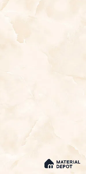 Marble Floor & Wall Tile TL 11068 Lucent Alabaster | 4 ft x 2 ft Glossy Finish Vitrified Tile - 9 mm | 6 Random Design | Suitable For Living Room, Bedroom, Bathroom