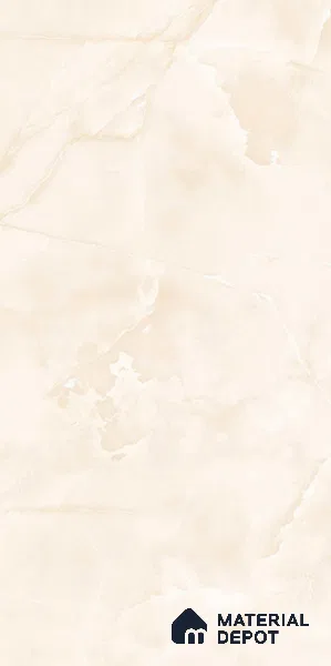 Marble Floor & Wall Tile TL 11068 Lucent Alabaster | 4 ft x 2 ft Glossy Finish Vitrified Tile - 9 mm | 6 Random Design | Suitable For Living Room, Bedroom, Bathroom