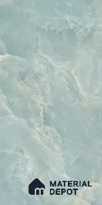 Marble Floor & Wall Tile TL 11071 Celeste Onyx | 4 ft x 2 ft Glossy Finish Vitrified Tile - 9 mm | 6 Random Design | Suitable For Living Room, Bedroom, Bathroom