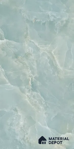 Marble Floor & Wall Tile TL 11071 Celeste Onyx | 4 ft x 2 ft Glossy Finish Vitrified Tile - 9 mm | 6 Random Design | Suitable For Living Room, Bedroom, Bathroom