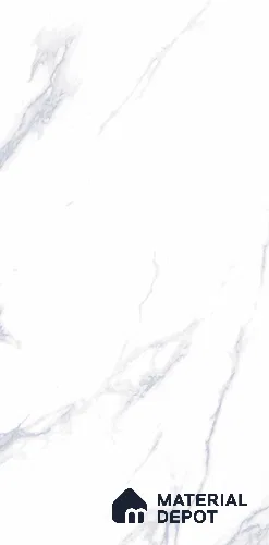Marble Wall & Floor Tile TL 11433 Pure White 4 ft x 2 ft Glossy Finish Vitrified Tile - 9 mm | Suitable For Living Room, Bedroom, Dining