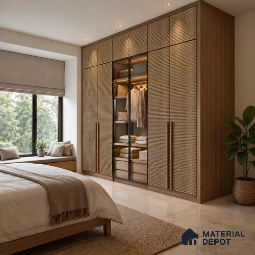 Brown Digital Finish Decorative Laminate 8 ft x 4 ft | LM 25755 - 1 mm | Ideal for Living Room, Bedroom, Kitchen, TV Cabinet, Wardrobe
