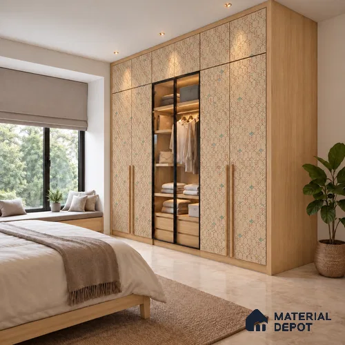 Grey Digital Finish Decorative Laminate 8 ft x 4 ft | LM 25753 - 1 mm | Ideal for Living Room, Bedroom, Kitchen, TV Cabinet, Wardrobe
