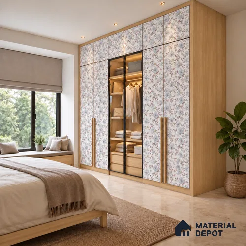 Multi colour Digital Finish Decorative Laminate 8 ft x 4 ft | LM 25751 - 1 mm | Ideal for Living Room, Bedroom, Kitchen, TV Cabinet, Wardrobe