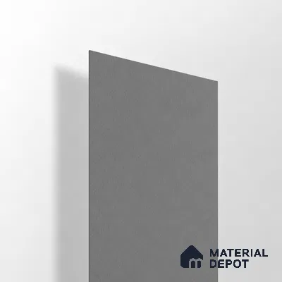 LM 21049 E Stone Grey Solid Color Suede Finish 8 ft x 4 ft Decorative Laminate - 1 mm | Suitable for Living Room, Kitchen, Office