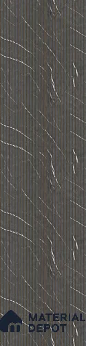 Black Marble Look Charcoal Decorative Wall Panel 8 ft x 2 ft 4 mm | Ideal For Feature Wall, Living Room, Bedroom, Home, Office | PN 03832 | Width is Subjected to 5% Variation