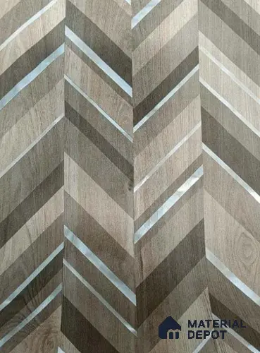 Patterned Look LM 04691 8 ft x 4 ft Glossy Finish Decorative Laminate - 0.92 mm | Suitable for Bedroom, TV Unit, Wardrobe