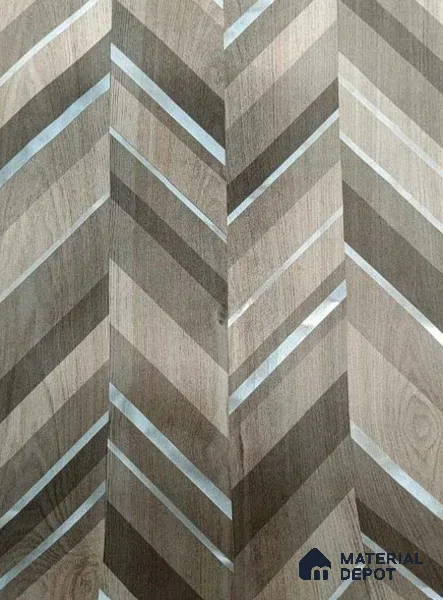 Patterned Look LM 04691 8 ft x 4 ft Glossy Finish Decorative Laminate - 0.92 mm | Suitable for Bedroom, TV Unit, Wardrobe