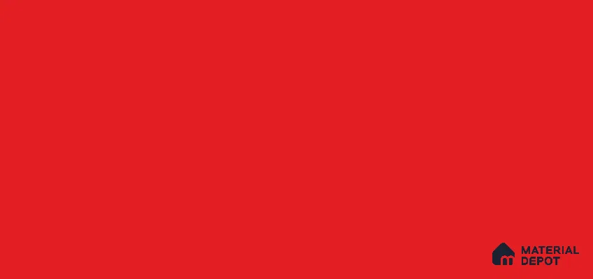 Vivid Red Solid Colors Look LM 04741 8 ft x 4 ft Glossy Finish Decorative Laminate - 0.92 mm | Suitable for Living Room, Kitchen, Office
