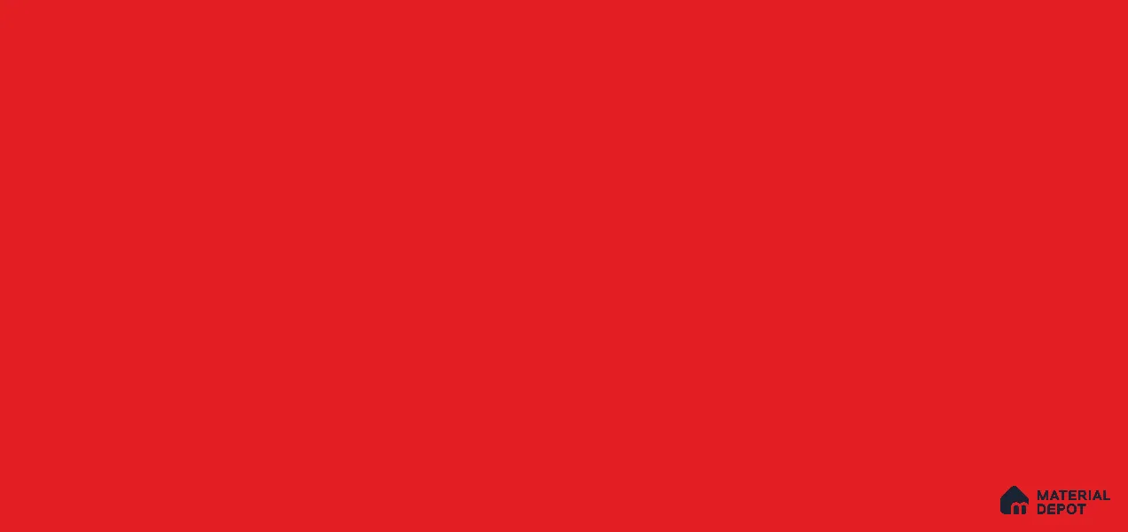Vivid Red Solid Colors Look LM 04741 8 ft x 4 ft Glossy Finish Decorative Laminate - 0.92 mm | Suitable for Living Room, Kitchen, Office