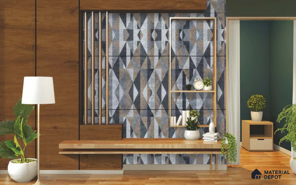 Wooden Look LM 04777 8 ft x 4 ft Texture Finish Decorative Laminate - 0.92 mm | Suitable for TV Unit, Wardrobe, Kitchen Cabinets