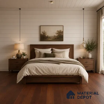 HDF Laminate Wood Floor 4 ft x 8 inch - 8 mm | LF 00255 | Arc Click DIY Installation & Paper Joint Groove | 10-Year Residential Warranty | AC4 Grade | Suitable For Living Room, Bedroom & Office