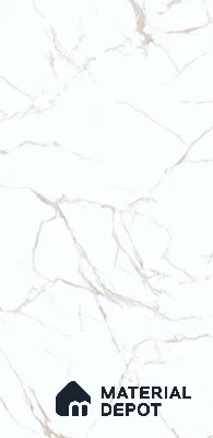 White Carving Floor & Wall Tile TL 05613 C Gravier Zenith 5.2 ft x 2.6 ft Vitrified Matte Finish - 9 mm | 4 Random Design | Suitable for Living Room, Bedroom, Bathroom