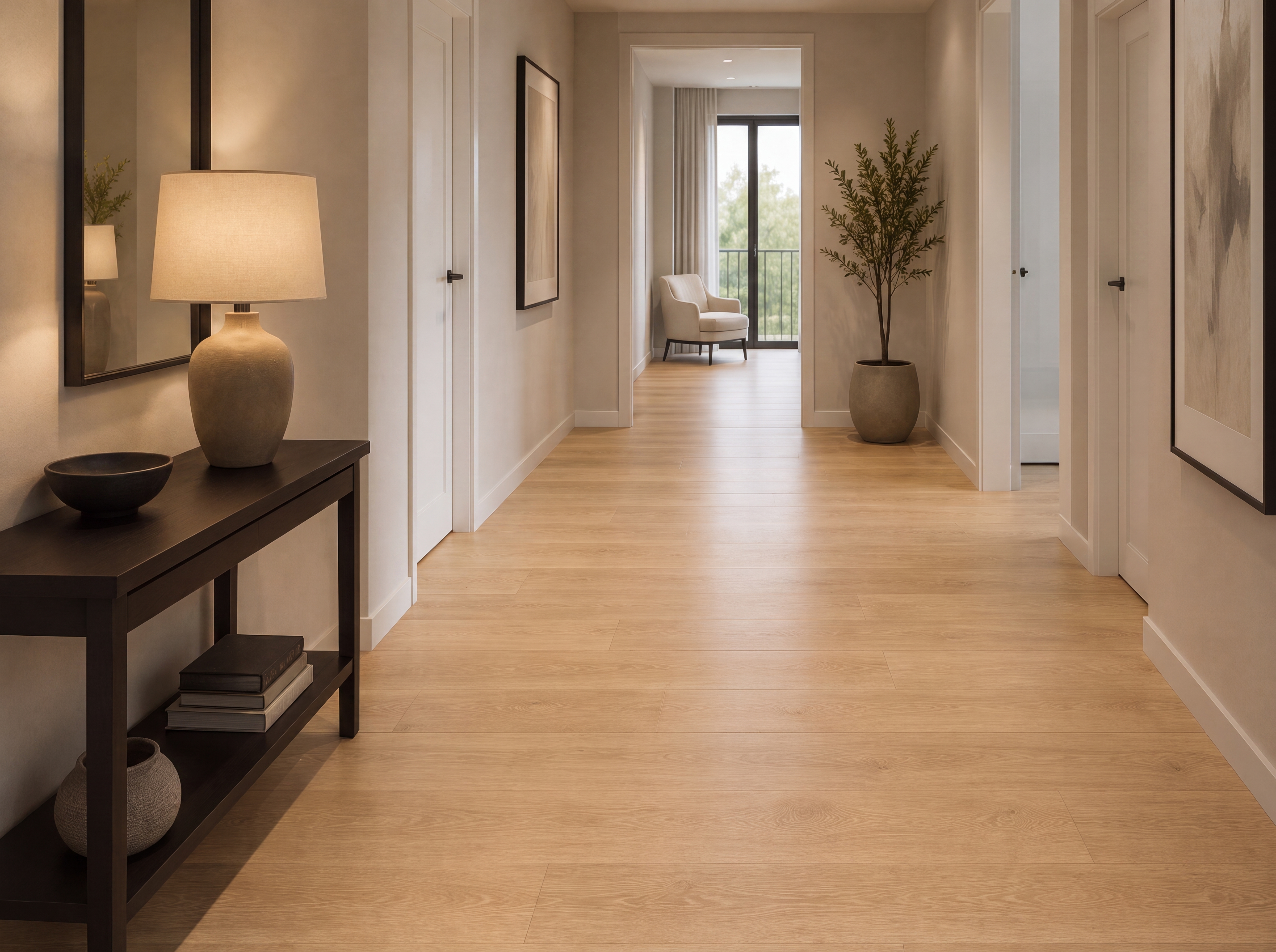 Laminate Wood Floor STY00178(AP) Refined Modern Oak LF 00353 D | 49.6 inch x 7.55 inch x 8 mm |  | Suitable for Flooring, Living Room, Bedroom