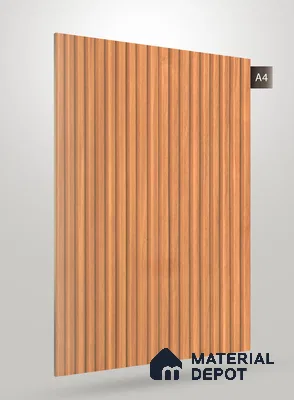 Wooden Fluted AD 1768 8 ft x 4 ft Matte Finish Decorative Laminate - 1.25 mm | Suitable for TV Unit,Wardrobe, Kitchen Cabinets