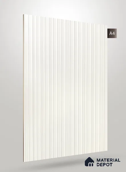 Wooden Fluted AD 1781 8 ft x 4 ft Matte Finish Decorative Laminate - 1.25 mm | Suitable for TV Unit,Wardrobe, Kitchen Cabinets