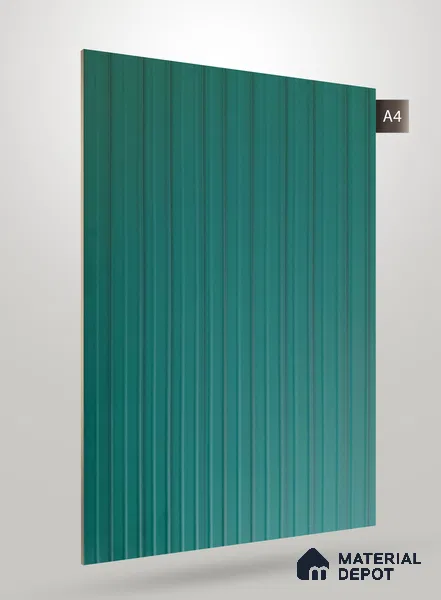 Wooden Fluted AD 1785 8 ft x 4 ft Matte Finish Decorative Laminate - 1.25 mm | Suitable for TV Unit,Wardrobe, Kitchen Cabinets