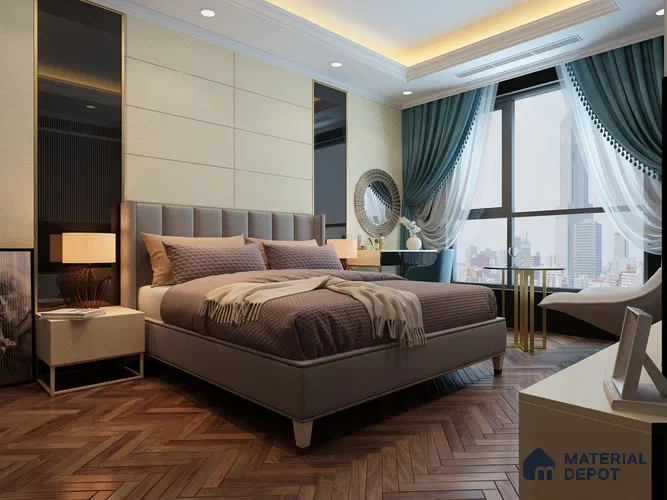 Ivory Cement Look AR 1161 Aquarius 8 ft x 4 ft Texture Finish Decorative Laminate - 1.25 mm | Suitable for TV Unit, Wardrobe, Kitchen Cabinets