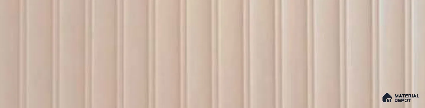 Light Beige Fluted Solid Color BB Crystal Z+ 1138 8 ft x 4 ft High Gloss Finish Decorative Laminate - 1.25 mm | Suitable for TV Unit,Wardrobe, Kitchen Cabinets