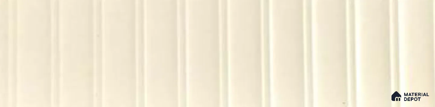 Ivory Fluted Solid Color BB Crystal Z+ 1163 8 ft x 4 ft High Gloss Finish Decorative Laminate - 1.25 mm | Suitable for TV Unit,Wardrobe, Kitchen Cabinets