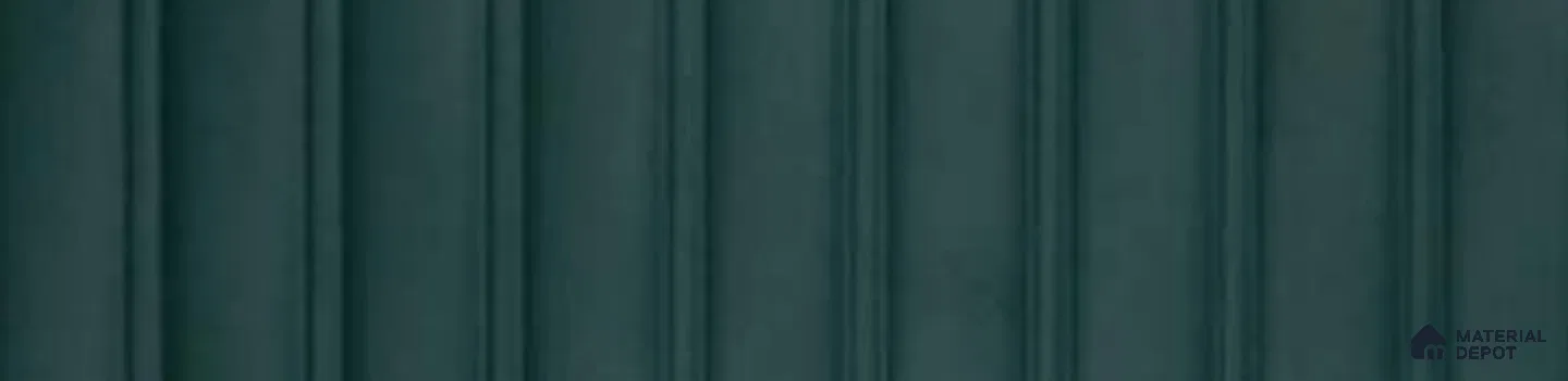 Deep Forest Green Fluted Solid Color BB Crystal Z+ 1175 8 ft x 4 ft High Gloss Finish Decorative Laminate - 1.25 mm | Suitable for TV Unit,Wardrobe, Kitchen Cabinets