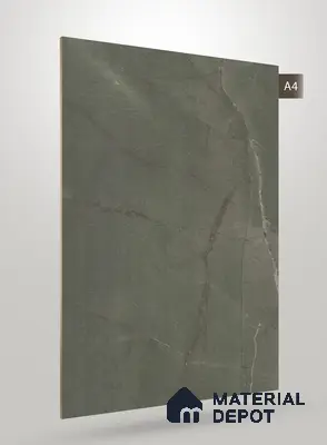 Green Marble Look BG 1779 8 ft x 4 ft Texture Finish Decorative Laminate - 1.25 mm | Suitable for TV Unit, Wardrobe, Kitchen Cabinets