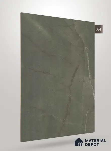 Green Marble Look BG 1779 8 ft x 4 ft Texture Finish Decorative Laminate - 1.25 mm | Suitable for TV Unit, Wardrobe, Kitchen Cabinets