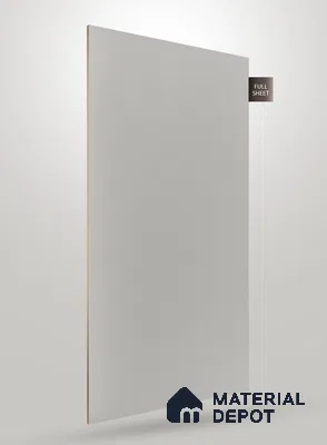 Light Cool Grey Fluted Solid Color BM 242 8 ft x 4 ft Matte Finish Decorative Laminate - 1 mm | Suitable for TV Unit,Wardrobe, Kitchen Cabinets
