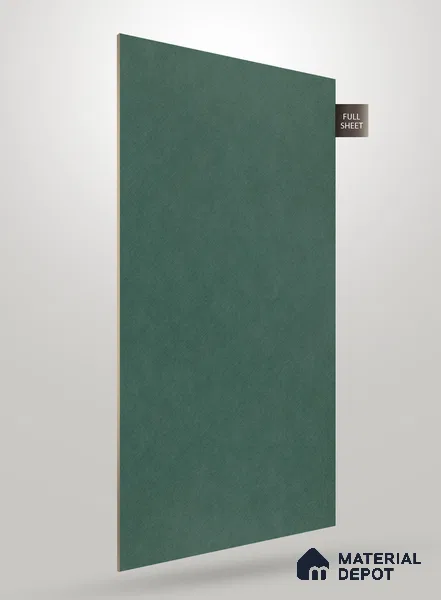 Green Textured Solid Look CC 567 8 ft x 4 ft Texture Finish Decorative Laminate - 1 mm | Suitable for TV Unit, Wardrobe, Kitchen Cabinets